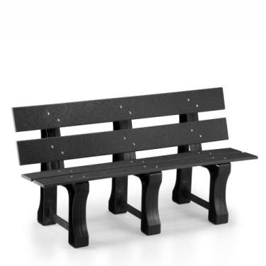 Imagem de Banco De Jardim Ecológico 1,10 m - Parafusos Inox 304 MBS, Cinza