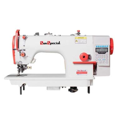 Imagem de Máquina Costura Industrial Reta Eletrônica com Refilador SS8520D4-H-HM 220V - Sun Special