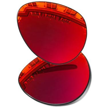 Imagem de Vonxyz Lentes de reposição para óculos de sol Ray-Ban Aviator RB3025 62 mm - Rubi MirrorCoat polarizado