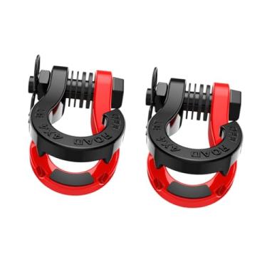 Imagem de Generic 2x D Split Split grilhões 3/4 "Acessórios Split Acessórios Peças de reposição de aço Reboque de manilhas pesadas para caminhão fora da estrada, Vermelho