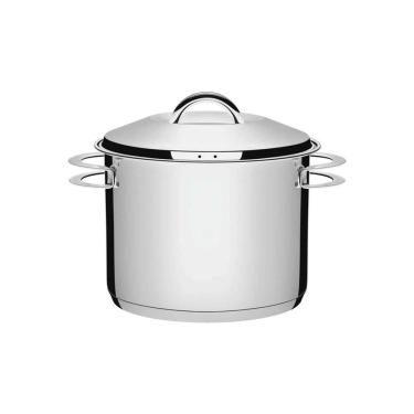 Imagem de Caldeirão Tramontina Solar Em Aço Inox Fundo Triplo Com Tampa E Alças 24 Cm 9,6 L Tramo...
