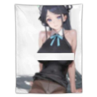Imagem de LIEGBMEU Sexy Bikini Hot Anime Girl Tapeçaria 152.4 cm x 203.2 cm Interior Exterior Wall Quilt Art Decoração de Tapeçaria Caprichosa, AE05
