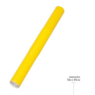 Imagem de Papel Adesivo Contact Amarelo com 10 Metros - Win Paper