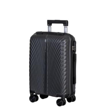 Imagem de Mala de Bordo Rígida Com Rodas 360 e Cadeado Segredo Tamanho Pp de 8 KG (Preto A)