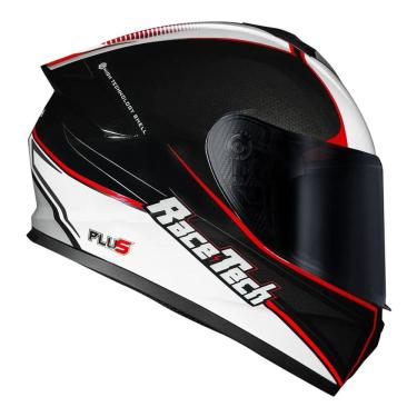 Imagem de Capacete Race Tech Hit Plus Preto E Branco
