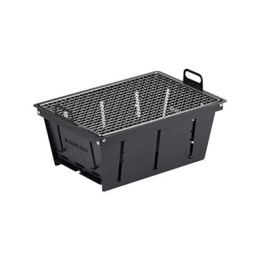 Imagem de Naturehike Blackdog Churrasqueira pequena portátil, aço inoxidável para uso ao ar livre, mesa de jantar IGT, fácil de configurar para churrascos ao ar livre, acampamento, viagem, piquenique, jardim