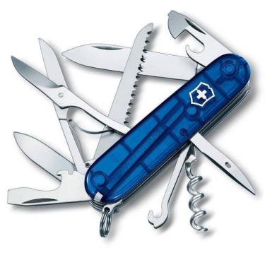 Imagem de Canivete Suíço Huntsman Victorinox Azul Translúcido 15 funções Origina