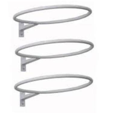 Imagem de 3 suportes de parede  reforçados para bola suiça pilates - ART'FORTE