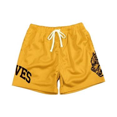 Imagem de Shorts Masculinos De Malha Respirável De Secagem Rápida Para Fitness, 