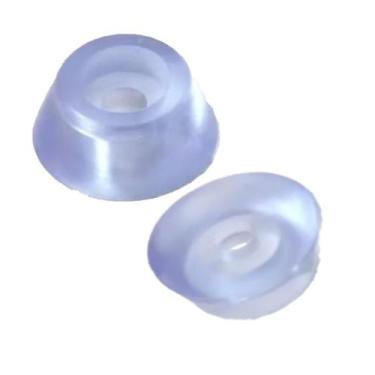 Imagem de Kit 50 Peças Transparente Para Pé De Móveis Silicone 19x8mm - Geoprote