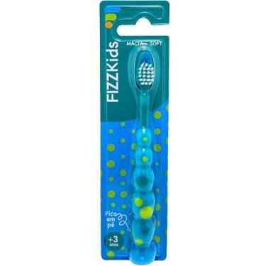 Imagem de FizzPro, Escova dental, kids, dots, +3 anos, cerdas macias, azul com verde