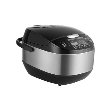 Imagem de COMFEE' Panela de arroz, panela de arroz grande japonesa com tecnologia lógica difusa, 11 predefinições, 10 xícaras não cozidas/20 xícaras cozidas, mantém aquecido automaticamente, temporizador de