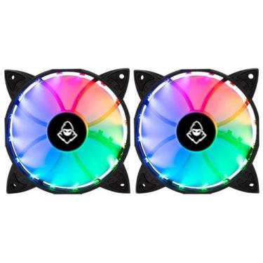 Imagem de Kit 2 Fans Mancer Z100 RGB Com Controladora 120mm - MCR-Z10RGB-01