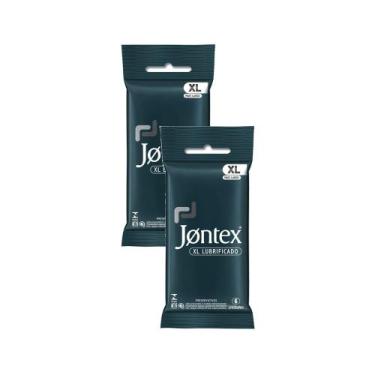 Imagem de Kit 2 Preservativo Jontex XL Lubrificado 6 Unidades