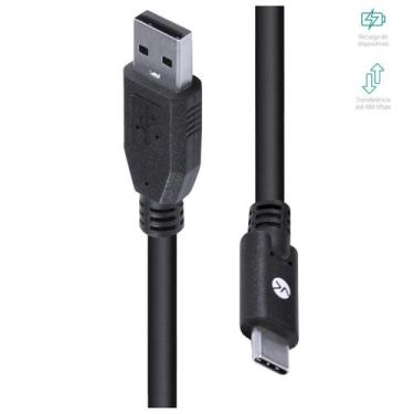 Imagem de Cabo usb tipo c x usb a macho 2.0 1.8m c20uam-2 - VINIK