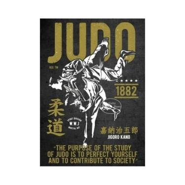 Imagem de Pôster De Artes Marciais Judo Karate Taekwondo Em Lona Para Decoração 