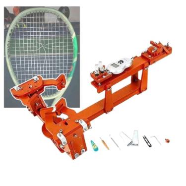 Imagem de KKSOUFX Encordoador PortáTil Para Raquetes De Squash, MáQuina De Enfiar Raquetes De Squash, MáQuina De Cordas De TêNis Fixas De 6 Pontos De 60 Lb/Visor Digital Com Ferramentas