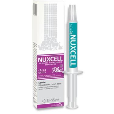 Imagem de Nuxcell Plus Suplemento Vitamínico Cães Gatos 1un 2g Biosyn