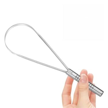 Imagem de Raspador de Lingua, com Estrutura de AçO InoxidáVel, Adequado para Adultos e CriançAs, para Higiene Bucal