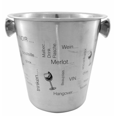 Imagem de Balde De Gelo Para Vinho De Inox  4 Litros 21cm