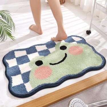 Imagem de Tapete de banho Molesun Frog Extra Macio Absorvente Antiderrapante 40x