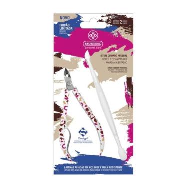 Imagem de Alicate de Cutícula Mundial 758 + Espátula - Inox