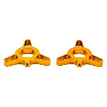 Imagem de BYYINGSUS Ajustadores universais de pré-carga de garfo dianteiro de corrida de motocicleta 14 mm 17 mm 19 mm 22 mm compatível com R1 R3 (ouro de 14 mm)