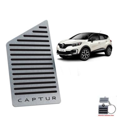 Imagem de Descanso De Pé Em Aço Inox Captur 2017/2020 Preto