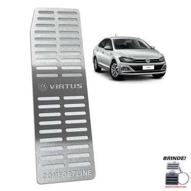 Imagem de Descanso de Pé Gravação Prata Virtus Comfortline 2018 a 2020