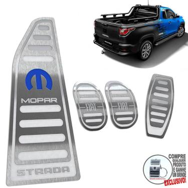 Imagem de Pedaleira Manual E Descanso Fiat Strada Mopar Prata