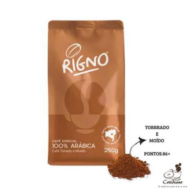 Imagem de Café Rigno Especial 86pts Arábica Torrado E Moído Pacote 250g