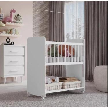 Imagem de Mini Berço Movel Branco - Moblis - LahomeDecor