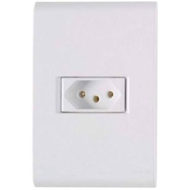 Imagem de Tomada 3p 20a Tramontina - Conjunto Linha Liz - Placa Branca - Modular