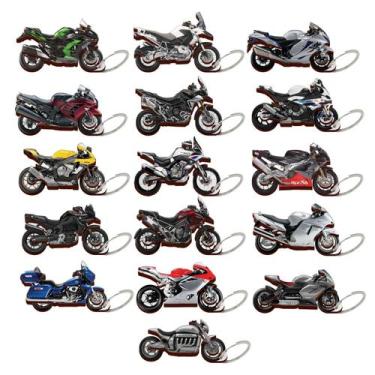 Imagem de 1 Und Chaveiro Sortidos Modelos De Motos Diversas Em Mdf 3D - Kf Impor