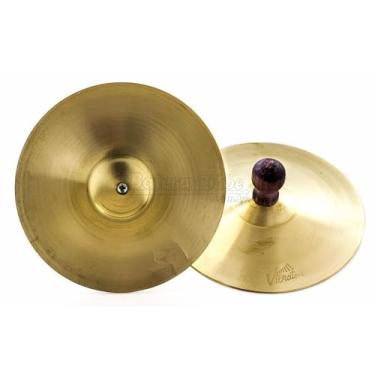 Imagem de Pratinhos de Latão JOG Vibratom P5238 Par com 13cm de Diâmetro Musicalização Infantil
