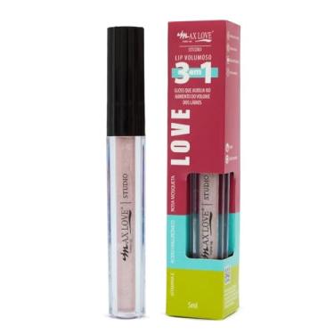 Imagem de Max Love Gloss Labial Lip Volumoso 3 em 1 Cor 313 - Brilho Intenso, Hidratação e Volume Extra