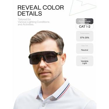 Imagem de Mryok Lentes de reposição UV400 para óculos de sol Oakley Drop Point OO9367, HD Polarized, proteção UV, resistente a impactos e ajuste perfeito - Cinza fotocromático anti luz azul