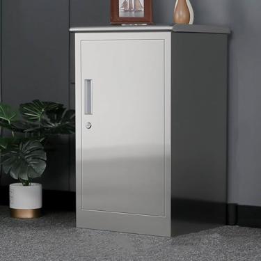 Imagem de Armário De Arquivo De Escritório De Aço Inoxidável Armário De Impressora, Armário De Armazenamento De Copiadora De Scanner Com Fechadura, Ar, 44 * 40 * 65cm-A（17.3 * 15.7 * 29.5inch）