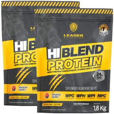 Imagem de 2x Whey Protein Hi-Blend 1,8kg Leader Nutrition - Diversos Sabores, Br