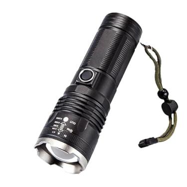Imagem de Lanterna Laser Branco Alta Potência 4500mAh Zoom Telescópico 3km Ultra-Longo Alcance