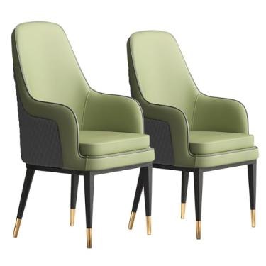 Imagem de Conjunto de 2 conjuntos de cadeiras de jantar, cadeiras de jantar, estilo moderno, luxuoso, estofado, cadeiras de cozinha, cadeiras de cozinha, lounge, cadeiras de hospitalidade, cadeira de jantar com