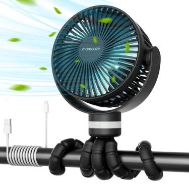 Imagem de Ventilador Portátil para Cochecito Momcozy 8000mAh USB 27H 4 Velocidad