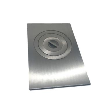 Imagem de Chapa de ferro fundido polida 45x75 01 furo - Fundição Wollert