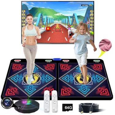 Imagem de WuZhuangYuan HDMI Musical Electronic Dance mat with a Camera, 81 Music Videos,a 64G Large Memory Card, Including 1000 Games,650 Songs, for Single/Double Users, a Luxurious Gift for Girls and Boys