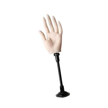 Imagem de OIIBWQ Modelo de simulação de mão falsa para prática de manequim de mão para lojas de suprimentos para unhas, Cor Da Pele Branca