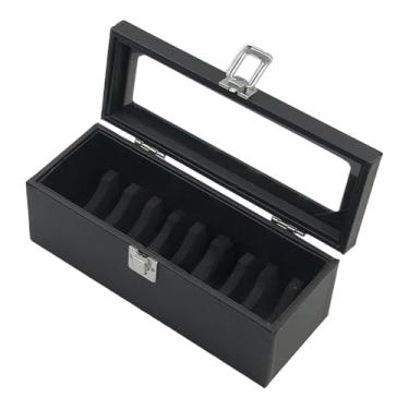 Imagem de simhoa Estojo de armazenamento para exibição de pulseiras, recipiente elegante para pulseiras femininas premium com tampa transparente, suporte portátil para, 10 Vagas