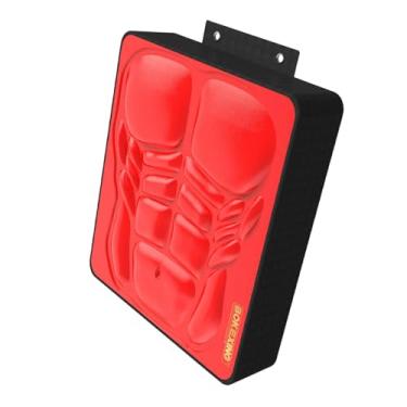Imagem de oshhni Suporte de boxe para parede, equipamento de treino, alvo fixo, saco de pancadas, Vermelho