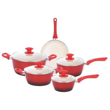 Imagem de Conjunto 5 Panelas Indução Cerâmica Class Rubi - Class Home