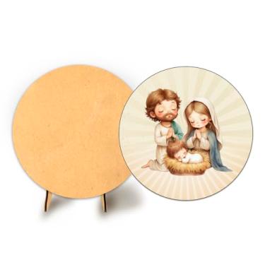 Imagem de Painel Com Elastico Redondo 50cm Natal + Suporte MDF (NAT179)