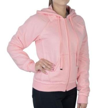 Imagem de Jaqueta Feminina Olho Fatal Moletom Rosa Bright - 601269-Feminino